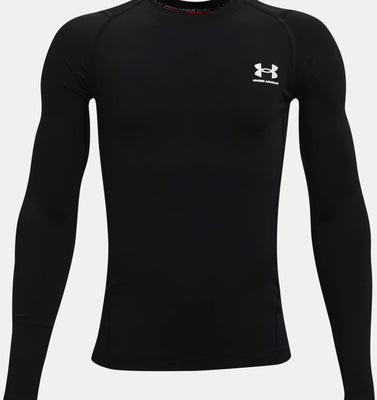 Under Armour Boys' HeatGear® Armour Long Sleeve - Black