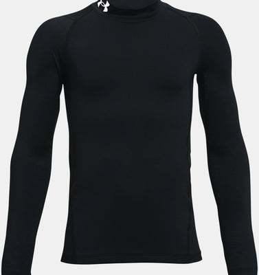 Under Armour Boys' ColdGear® Mock Long Sleeve - Black