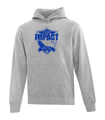 St Albert Impact FC ATC Fleece Hoodie with 1colour logo - Grey