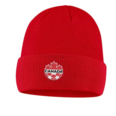 Canada Soccer Nike Logo Cuffed Knit Hat - Red