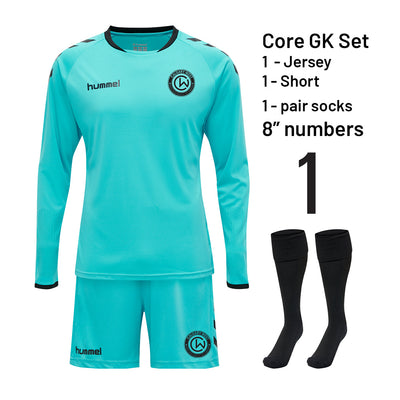Calgary West FC Hummel Core GK Set - Blue