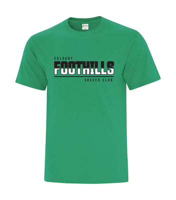 Calgary Foothills FC Split Text Tee - Green