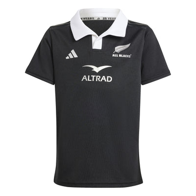 All Blacks Adidas Jr Rugby Short Sleeve Jersey