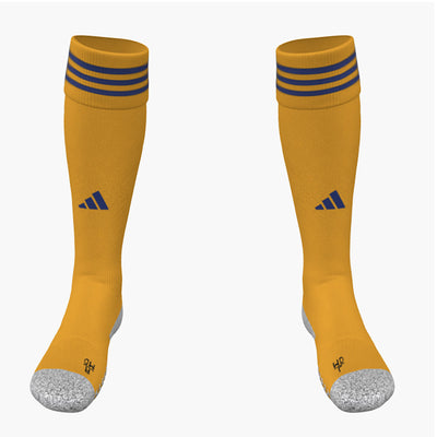 St. Albert Impact FC Custom Adi23 Sock - Gold/Roy