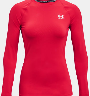 Under Armour Women's Compression Long Sleeve - RED