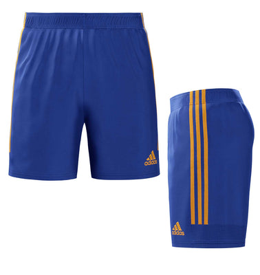 St. Albert Impact FC Custom Adidas Shorts - Royal - Discontinued Check in-Store