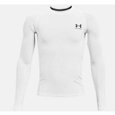 Under Armour Boys' HeatGear® Armour Long Sleeve - White