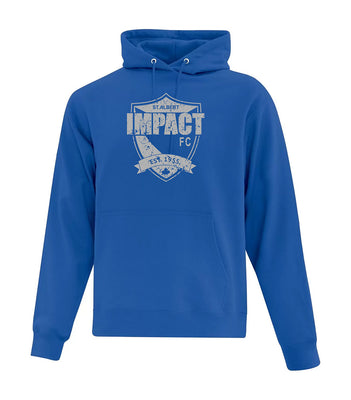 St Albert Impact FC ATC Fleece Hoodie with 1colour logo - Blue