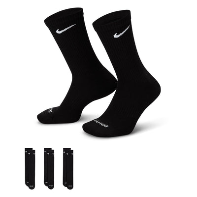 Nike Everyday Plus Cushioned Training Crew Socks (3pk) - Black