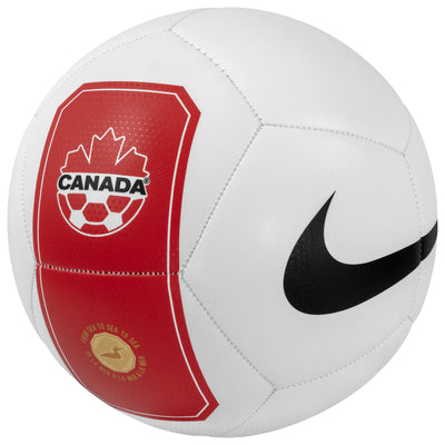 Canada Soccer Nike Pitch Soccer Ball - White
