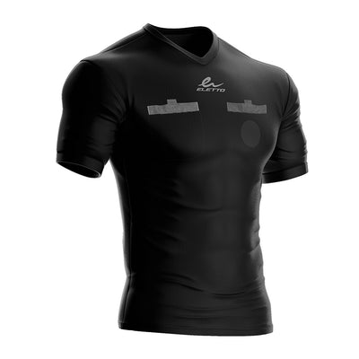 Eletto Caution Referee Jersey - Black