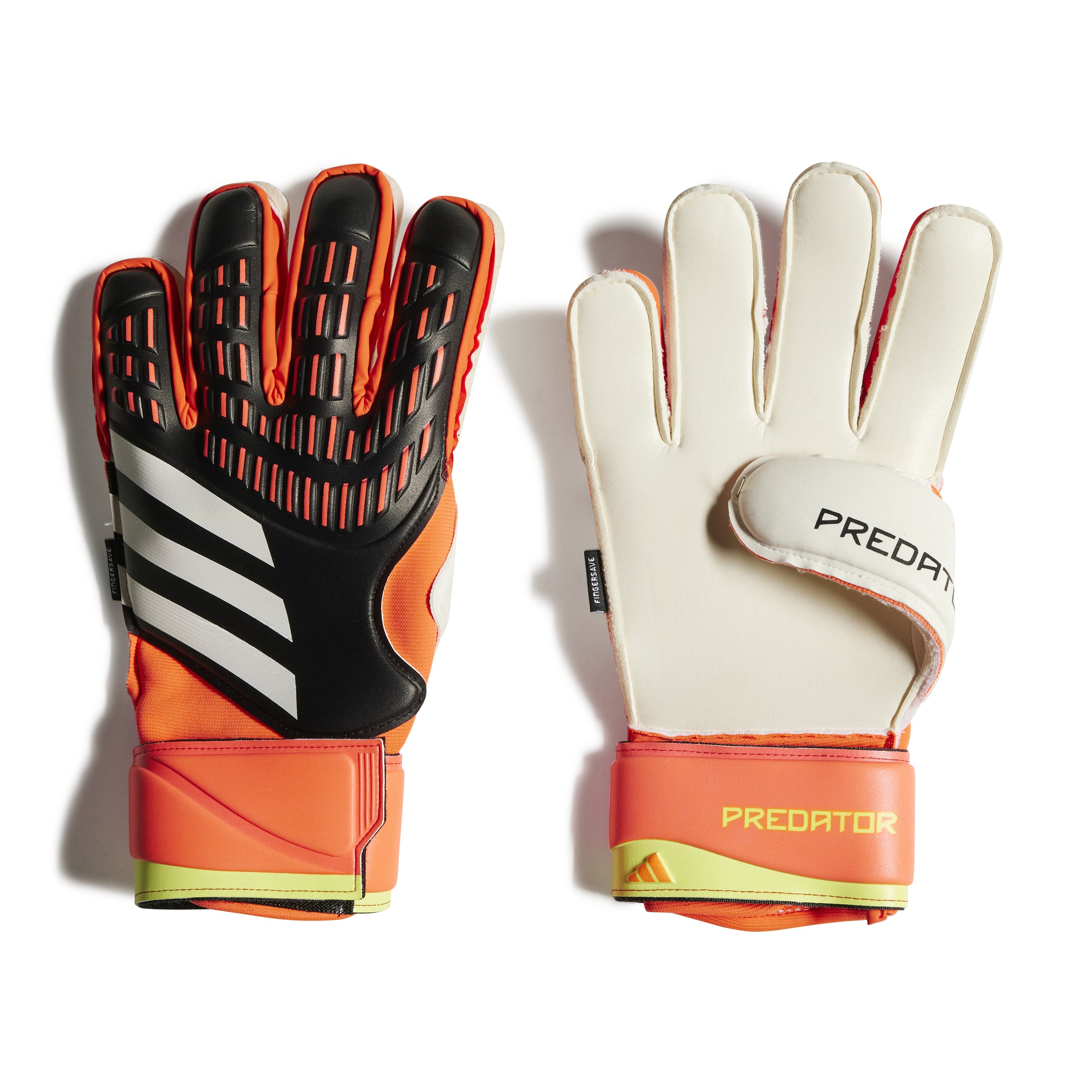 Adidas Jr Predator Match Fingersave Goalkeeper Gloves Kicks Sporting Goods