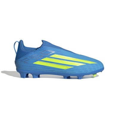 Adidas Jr F50 League Laceless FG/MG Soccer Cleats - Lucid Ray Blue