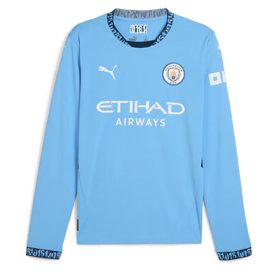 Manchester City 2024/25 Puma Home Replica Long Sleeve Jersey