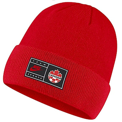 Canada Soccer Nike Wordmark Cuffed Knit Hat
